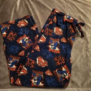 Men's Superman Pajama Pants - Large NWOT